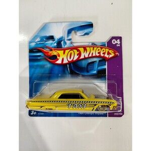 NIP Hot Wheels Taxi Short Card 1:64 Die Cast 1964 Chevrolet Impala Classic Car